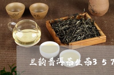 兰韵普洱茶生茶357g/2023112765260