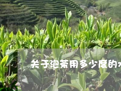 关于泡茶用多少度的水/2023060996249