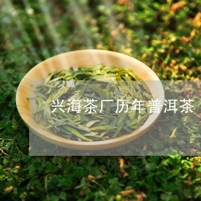 兴海茶厂历年普洱茶/2023070817491