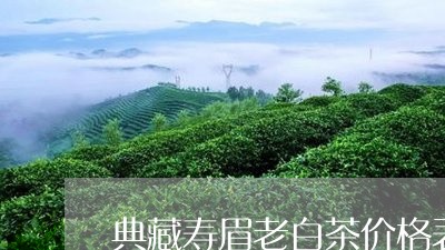 典藏寿眉老白茶价格表图片/2023111547170