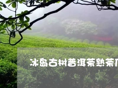 冰岛古树普洱茶熟茶厂家/2023082819715