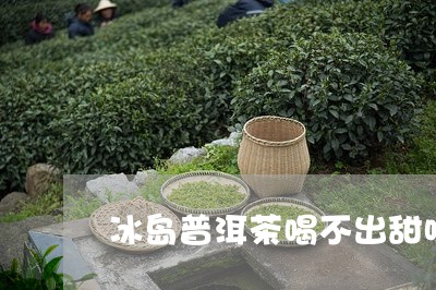 冰岛普洱茶喝不出甜味吗/2023050759482