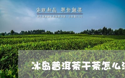 冰岛普洱茶干茶怎么泡/2023121327279