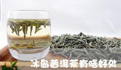 冰岛普洱茶有啥好处/2023071136937