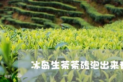 冰岛生茶茶砖泡出来有茶梗/2023051299828