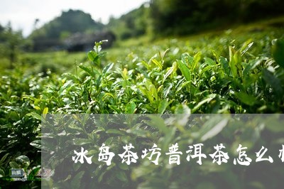 冰岛茶坊普洱茶怎么样啊/2023103139360