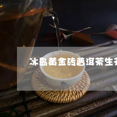 冰岛黄金砖普洱茶生茶/2023120637271