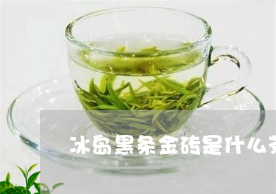 冰岛黑条金砖是什么茶/2023061261614