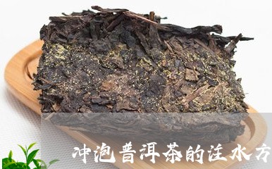 冲泡普洱茶的注水方式是/2023082411491