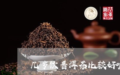 几岁饮普洱茶比较好呢/2023082715048