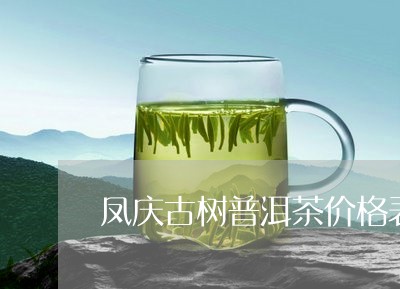 凤庆古树普洱茶价格表/2023072251515