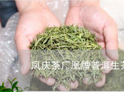 凤庆茶厂凰牌普洱生茶/2023061368362