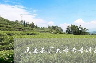 凤庆茶厂太华号普洱茶/2023072432714