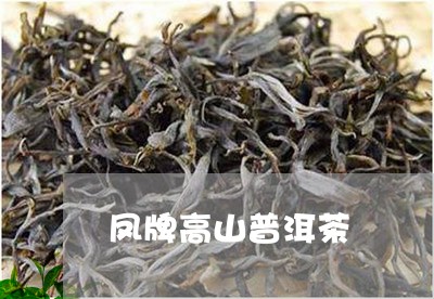 凤牌高山普洱茶/2023112604925