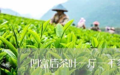 凹富后茶叶一斤一千多/2023061181739