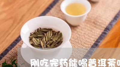 刚吃完药能喝普洱茶吗/2023061636483