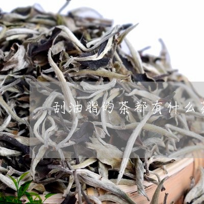 刮油脂的茶都有什么茶/2023060835927