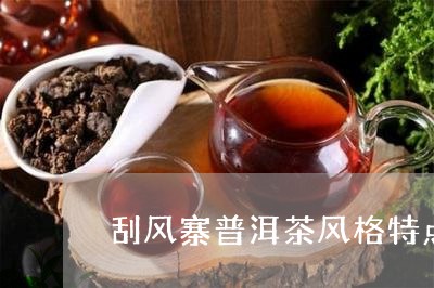 刮风寨普洱茶风格特点/2023100701682