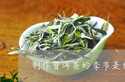 制作普洱茶的季节是什么时候/2023082846381