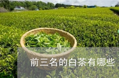 前三名的白茶有哪些/2023081293947