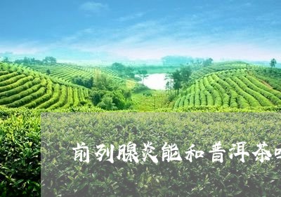 前列腺炎能和普洱茶吗/2023092568581