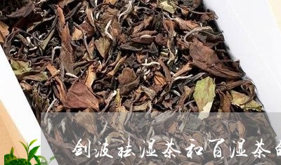 剑波祛湿茶和百湿茶的区别/2023051161938