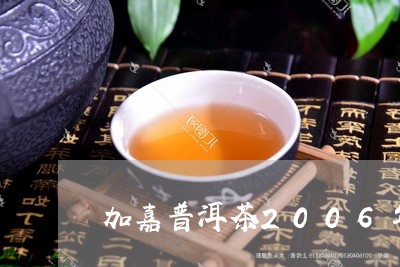 加嘉普洱茶2006年/2023073108370