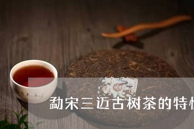 勐宋三迈古树茶的特性/2023071680392