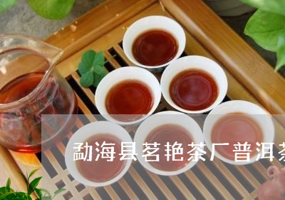 勐海县茗艳茶厂普洱茶/2023092975715