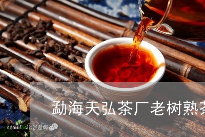 勐海天弘茶厂老树熟茶/2023092270562