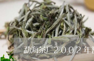 勐海茶厂2002年普洱方茶紫斑/2023060351504