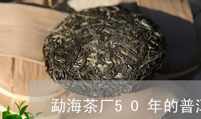 勐海茶厂50年的普洱茶值多少钱/2023060261604