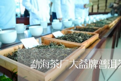 勐海茶厂大益牌普洱茶怎么样/2023110431614