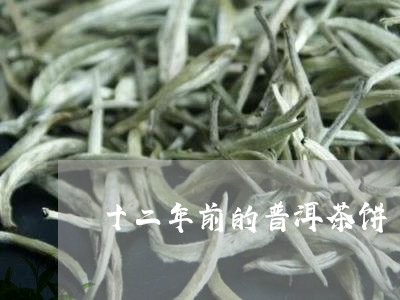 十二年前的普洱茶饼/2023071102713