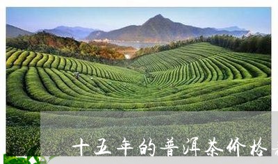 十五年的普洱茶价格表/2023061499413