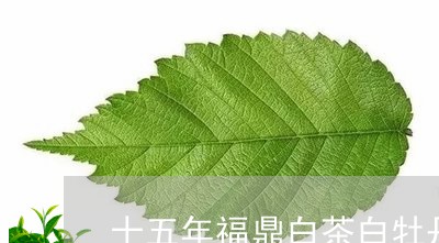 十五年福鼎白茶白牡丹/2023120883625