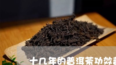 十几年的普洱茶功效普洱茶他感作用/2023060302505