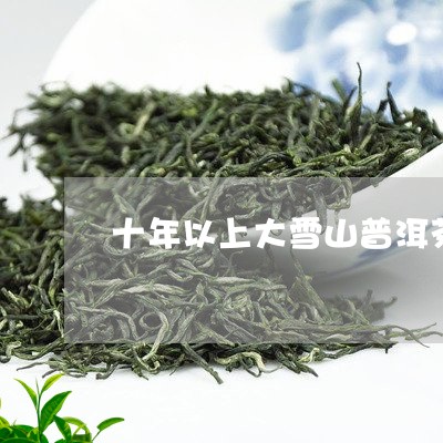 十年以上大雪山普洱茶价格/2023082552845