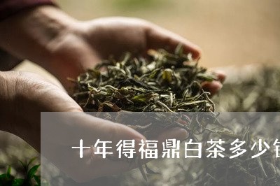 十年得福鼎白茶多少钱/2023120794949