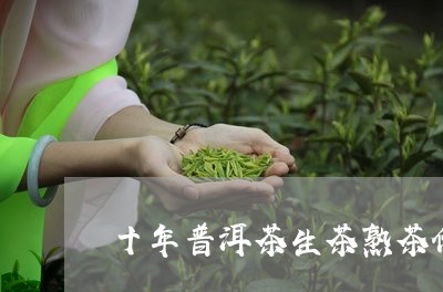 十年普洱茶生茶熟茶价格比较/2023110506171