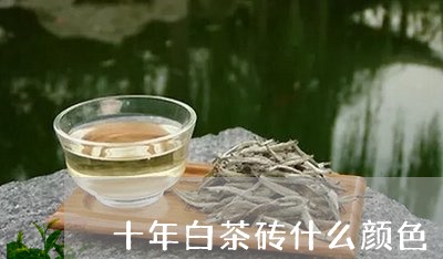 十年白茶砖什么颜色/2023071579783