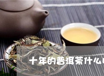 十年的普洱茶什么味道/2023061717383