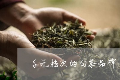 千元档次的白茶品牌/2023121759735