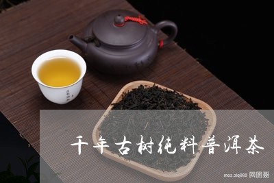 千年古树纯料普洱茶/2023101648161