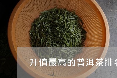 升值最高的普洱茶排名前十/2023121513068