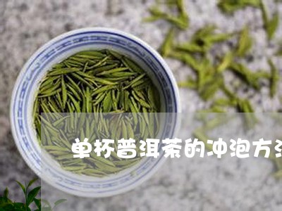 单杯普洱茶的冲泡方法/2023062329271