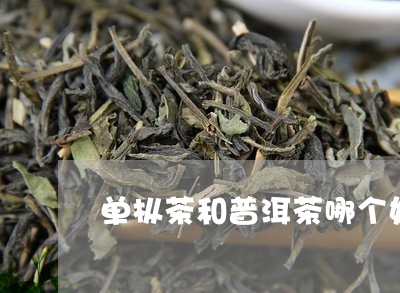 单枞茶和普洱茶哪个好/2023062227573