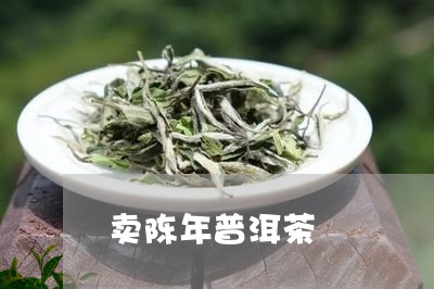 卖陈年普洱茶/2023042896151