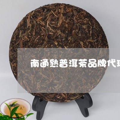 南通熟普洱茶品牌代理/2023092582037