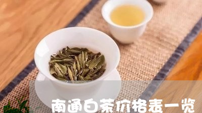 南通白茶价格表一览/2023071548461